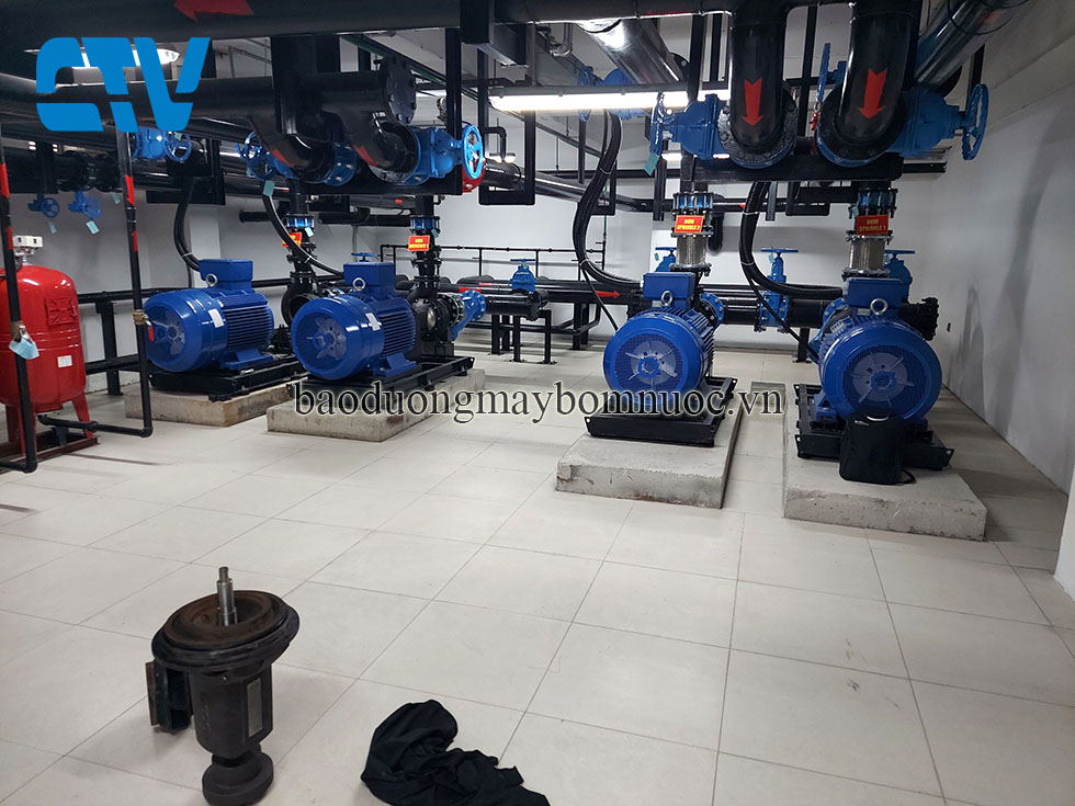Bảo dưỡng máy bơm nước cho các khu công nghiệp tại miền Bắc