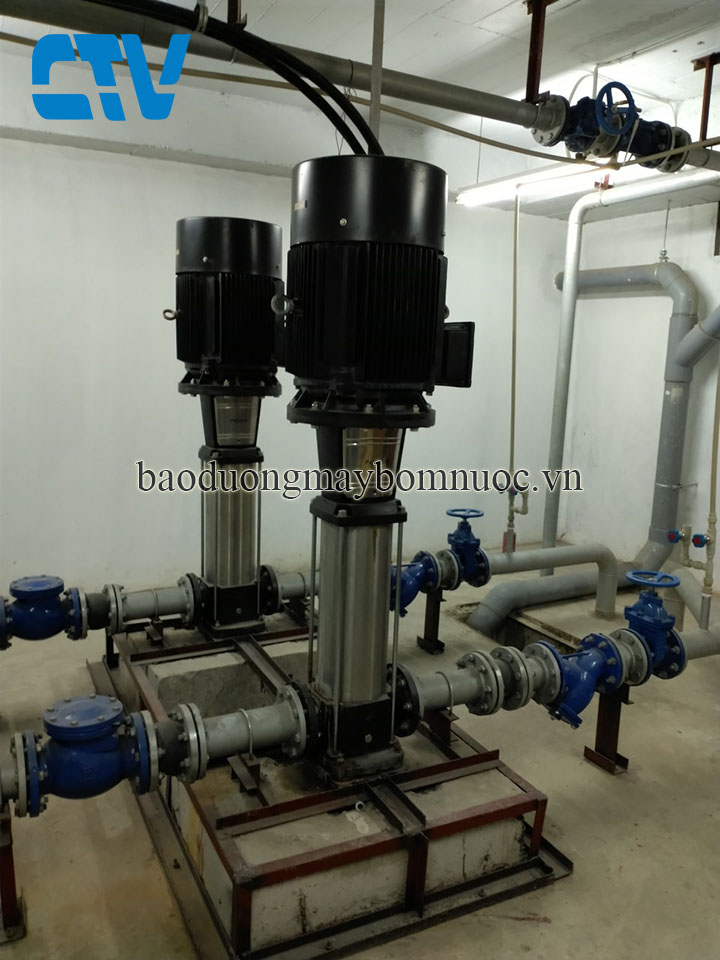 Sửa máy bơm đa tầng cánh trục đứng tận nơi, giá rẻ