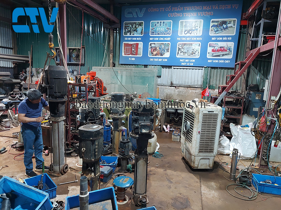Bảo dưỡng, sửa máy bơm trục đứng Ebara uy tín, chuyên nghiệp