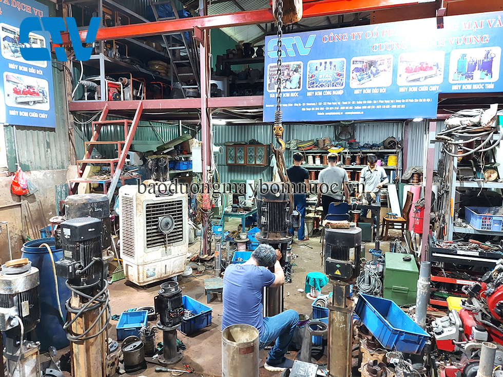 Dịch vụ bảo dưỡng máy bơm trục đứng Ebara uy tín, hiệu quả cao