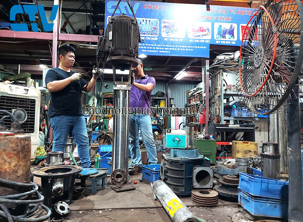 Bảo dưỡng máy bơm trục đứng CNP định kỳ giúp tăng tuổi thọ thiết bị